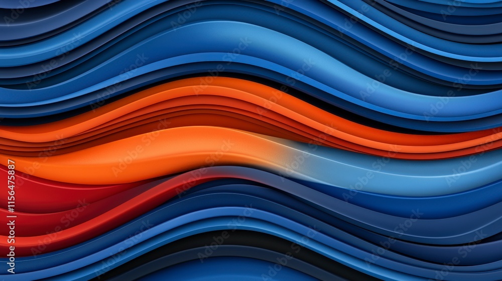 Abstract Wave Background Blue Orange Red Curves Modern Geometric Design Minimalist Ar Abstract Wave Background Blue Orange Red Curves Modern Geometric Design Minimalist Ar