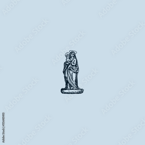 THESE HIGH QUALITY MOTHER MARIA VECTOR FOR USING VARIOUS TYPES OF DESIGN WORKS LIKE T-SHIRT, LOGO, TATTOO AND HOME WALL DESIGN
