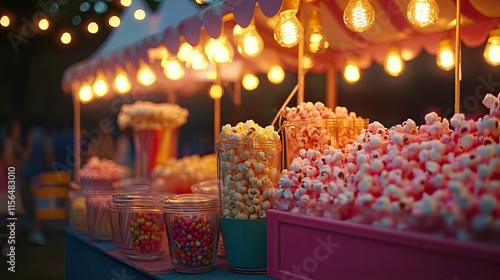 Illuminated Candy Cart Offers Sweet Popcorn Treats