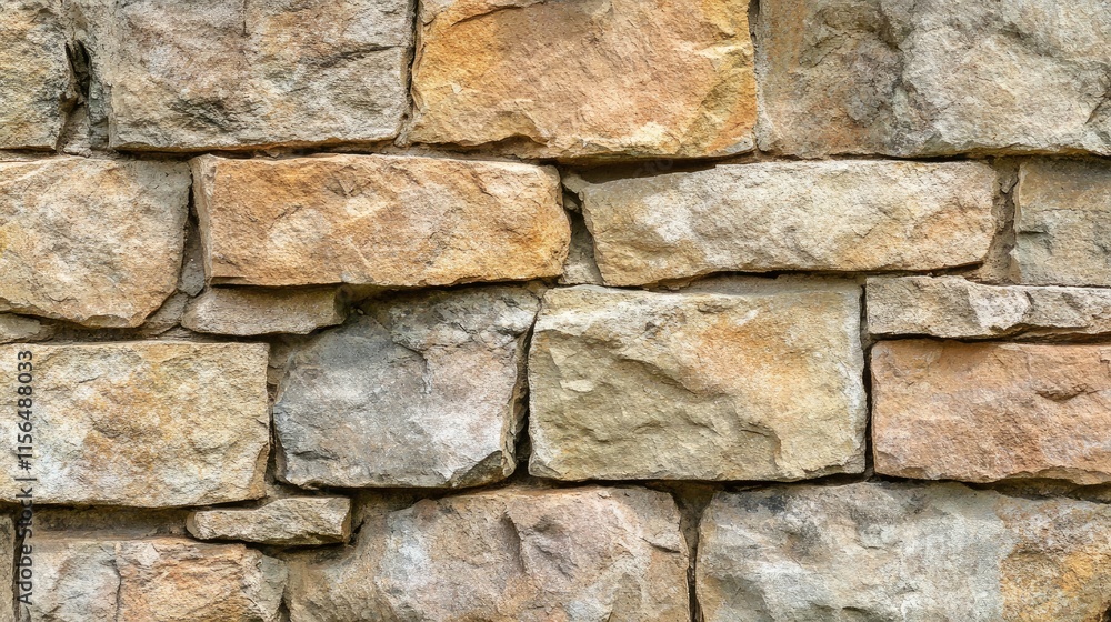 A textured stone wall of various earthy tones A textured stone wall of various earthy tones