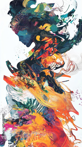 abstract watercolor painting