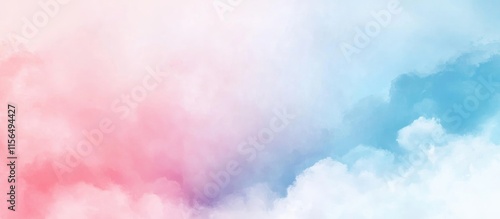 Serene Abstract Sky with Soft Pastel Clouds Gentle Color Gradient Ideal for Backgrounds and Text Overlays in Creative Projects