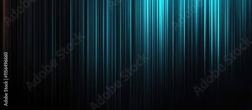 Abstract cyan striped background with narrow lines and space for text ideal for modern digital designs and creative projects