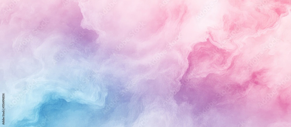Obraz premium Pastel Abstract Sky Clouds Gentle Color Gradient Background with Soft Hues for Text Overlay and Creative Design Elements