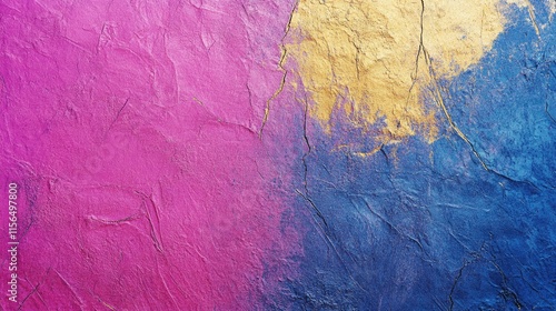 Wallpaper Mural Colorful Textured Resin Art Background in Violet Pink Gold and Blue with Copy Space for Creative Design and Text Placement Torontodigital.ca