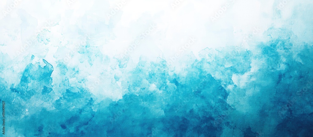 Abstract Expression of Joy in Blue Tones with Text Space for Corporate Wall Art and Holiday Decor