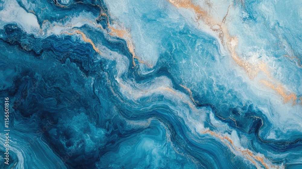 Abstract blue marble texture with golden veins ideal for wallpaper or background design featuring ample copy space for text placement. Abstract blue marble texture with golden veins ideal for wallpaper or background design featuring ample copy space for text placement.