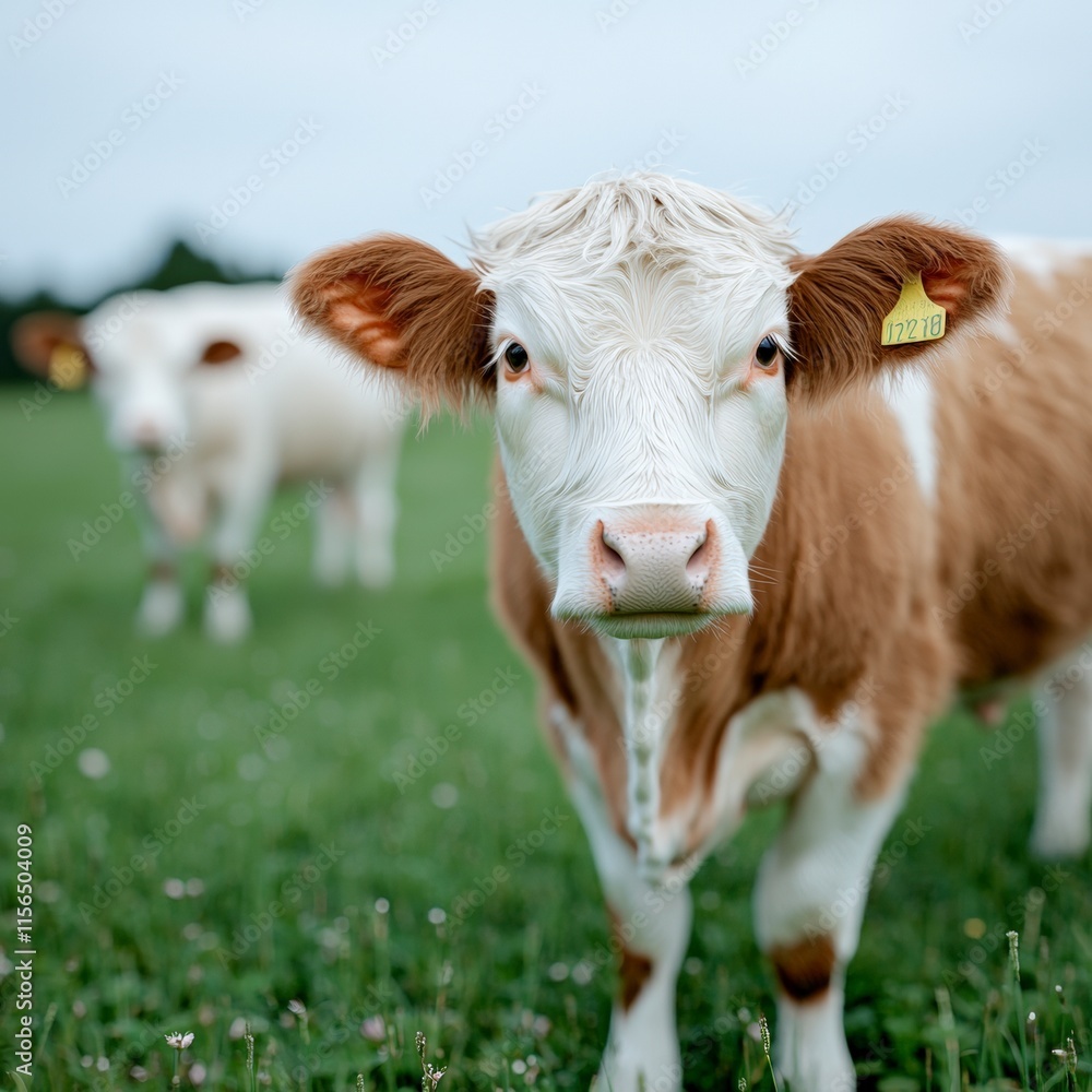 Highland Cattle Grazing in Scottish Meadow Cinematic Photo Highland Cattle Grazing in Scottish Meadow Cinematic Photo