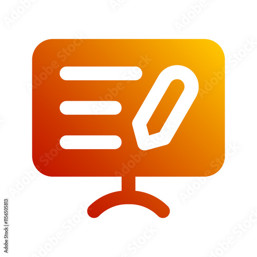 copywriting gradient icon