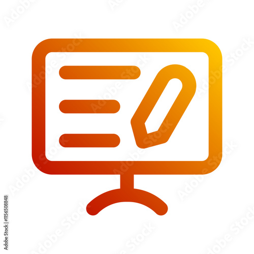 copywriting gradient icon