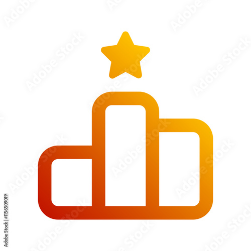 ranking gradient icon