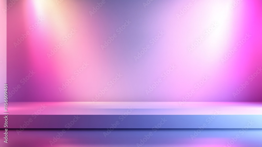 Gradient empty podium featuring soft shades of pink and mauve Gradient empty podium featuring soft shades of pink and mauve