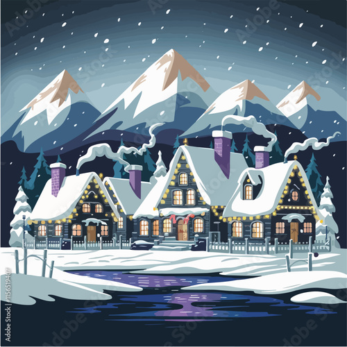 Winter Landscape With Snow-covered Trees and others scenery 