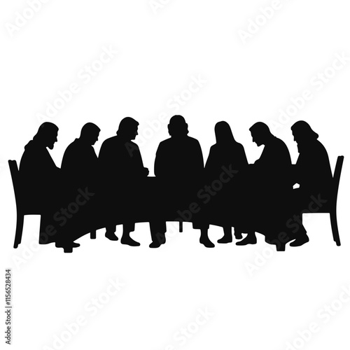 Last Supper gathering with disciples in a significant biblical moment