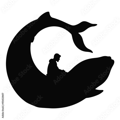 Jonah's journey inside the great fish during a significant biblical event exploring themes of faith and redemption