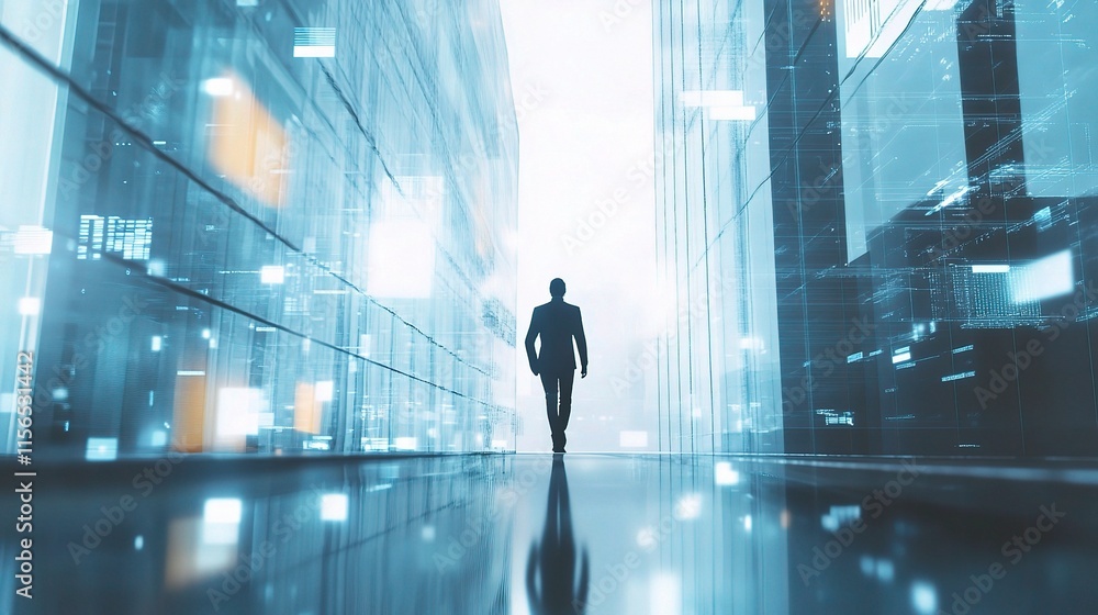 Business Lifestyle Concept with Advanced Analytic Visuals Business Lifestyle Concept with Advanced Analytic Visuals