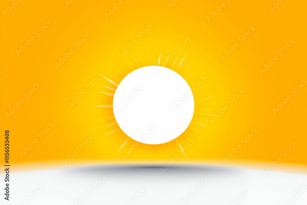 Bright Sunny Day: Circle of Light Radiates Hope, Warmth, Joyfully. Bright Sunny Day: Circle of Light Radiates Hope, Warmth, Joyfully.