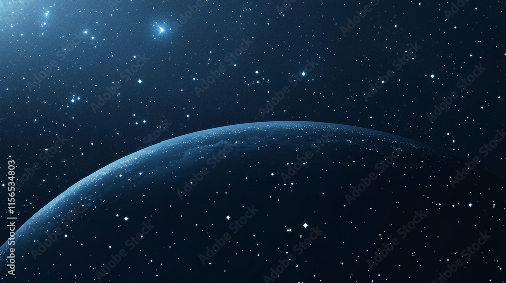 Obraz premium Abstract image of a star in the form of a starry sky or space, consisting of points, lines, and shapes in the form of planets, stars and the universe. Vector business