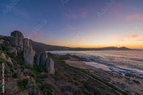 Sunset Over Point Lobos In Carmel California