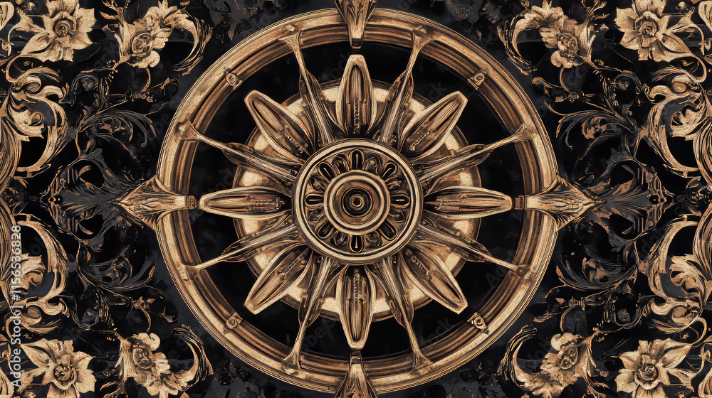 Obraz premium Vector seamless background of a Ferris wheel