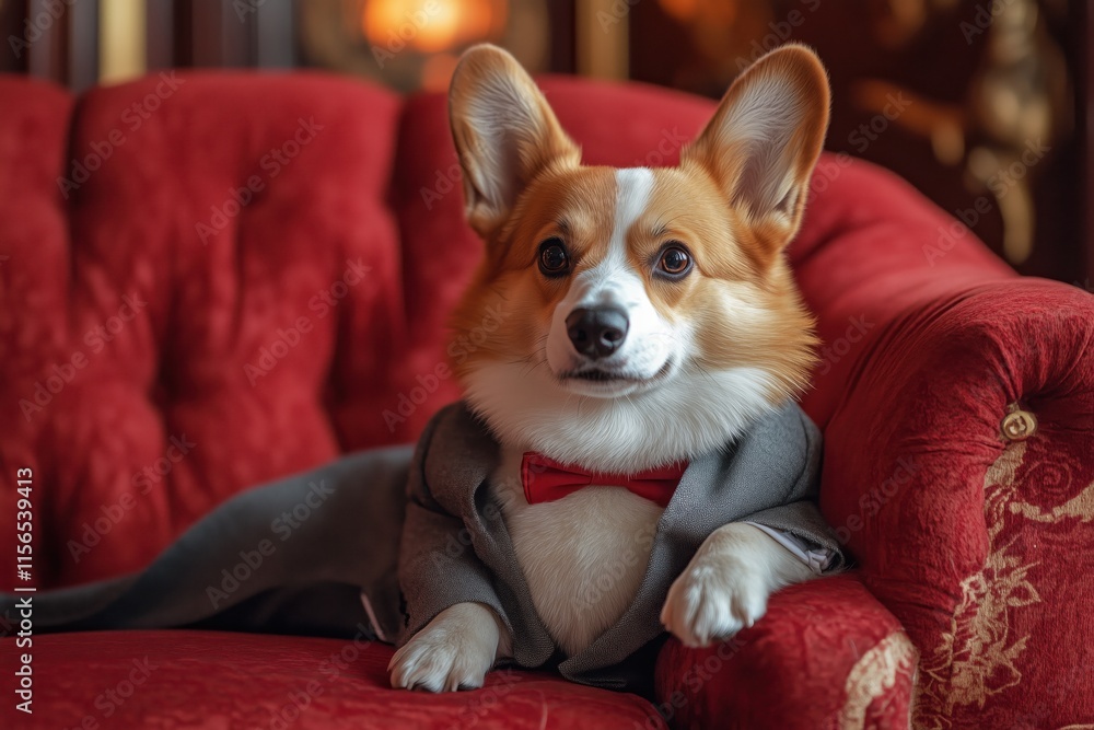Corgi in a suit Corgi in a suit