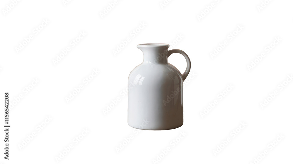 Ceramic jug isolated on transparent background. Copy space. Ceramic jug isolated on transparent background. Copy space.