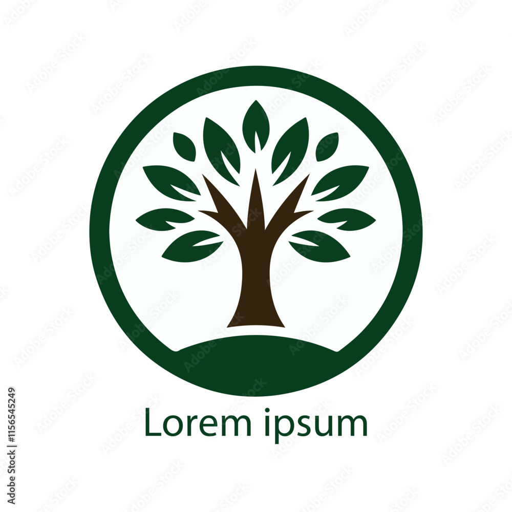 Obraz premium natural tree icon vector
