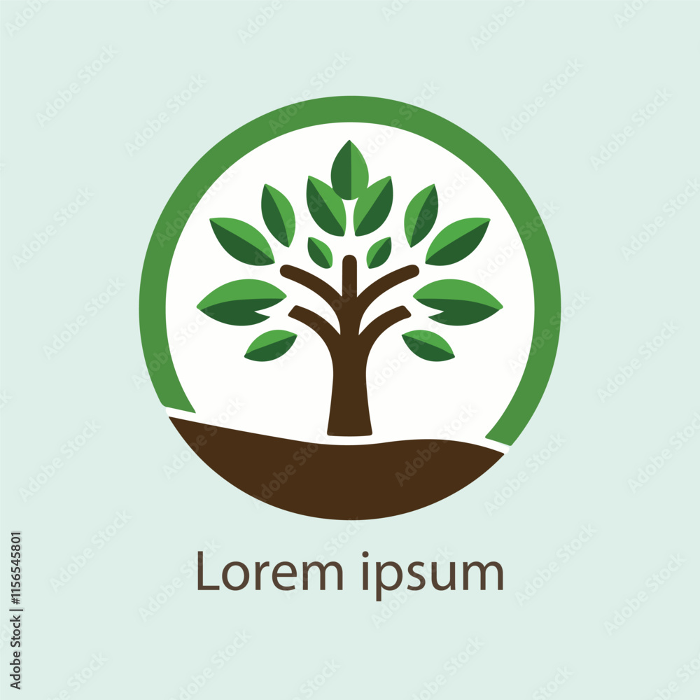 Obraz premium natural tree icon vector