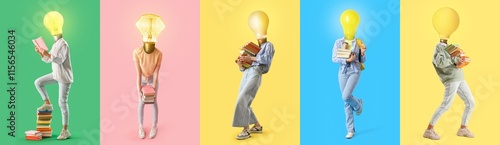 Collage of women with glowi...