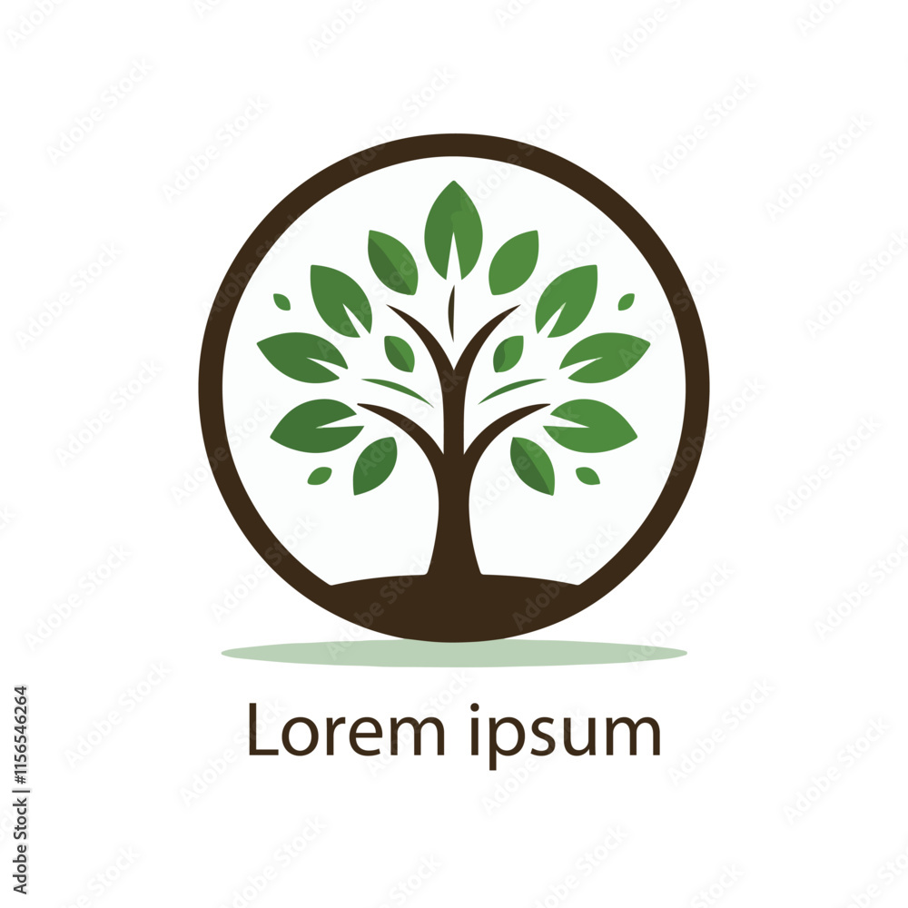 Fototapeta premium natural tree icon vector