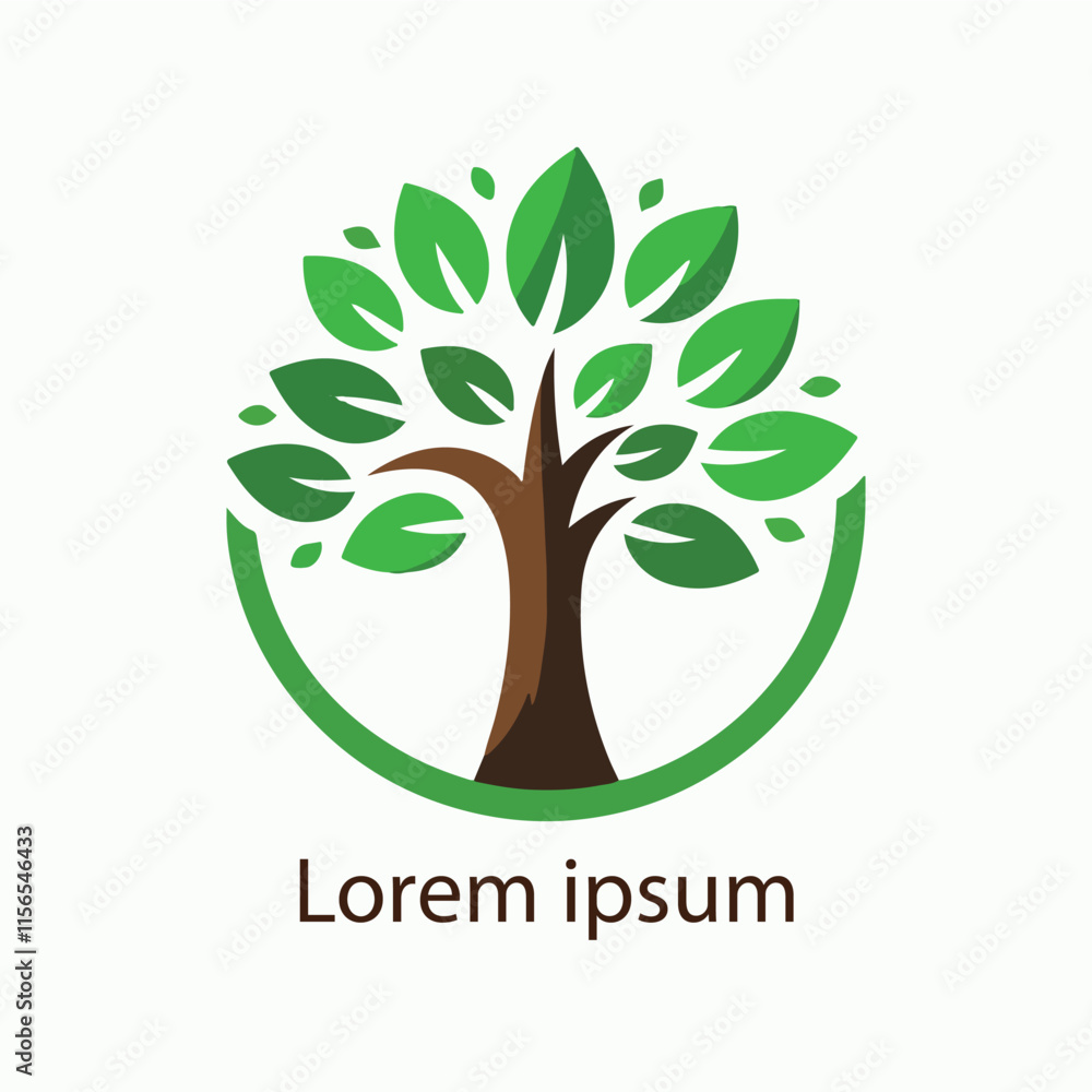 Obraz premium natural tree icon vector