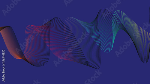 abstact geometric overlay layers and line