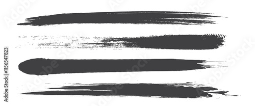 正月素材、ブラシタッチ