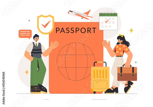 Diplomat Profession Vector Illustration Featuring International Negotiations and Agreement Signing for Worldwide Representation of Countries