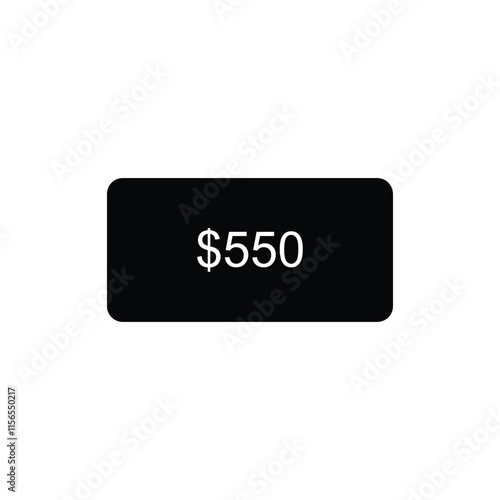 Affordable $550 USD Sticker Vector Illustration  High-Quality Stock Vector  Adobe Stock