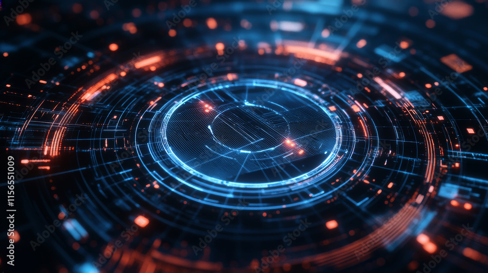 custom made wallpaper toronto digitalA hologram of the medal. A medal made up of polygons, triangles, points, and lines. Premium low-poly compound structure. The technology concept.