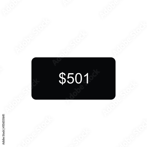 Affordable $501 USD Sticker Vector Illustration - High-Quality Stock Vector  Adobe Stock