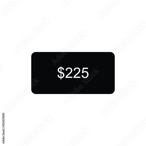 Affordable $225 USD Sticker Vector Illustration  High-Quality Stock Vector Adobe Stock