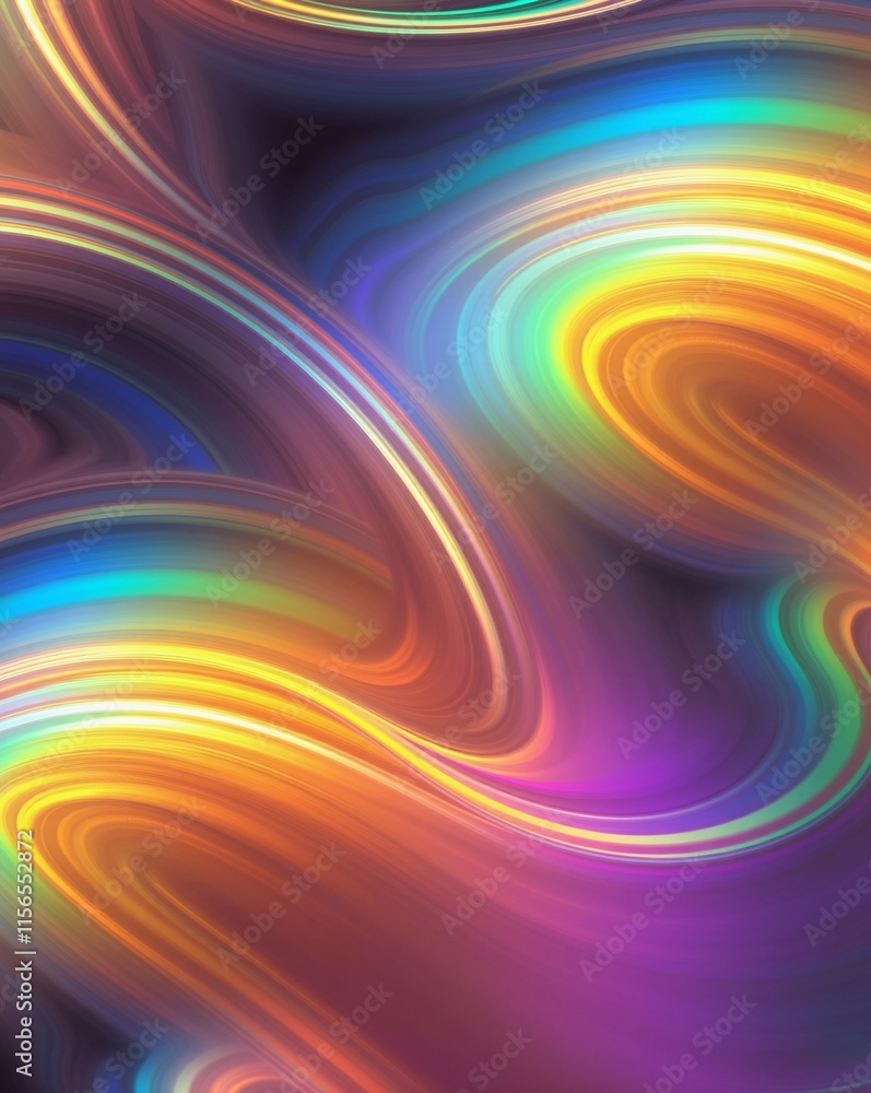 Abstract Colorful Swirls with Vibrant Hues and Soft Gradients Abstract Colorful Swirls with Vibrant Hues and Soft Gradients