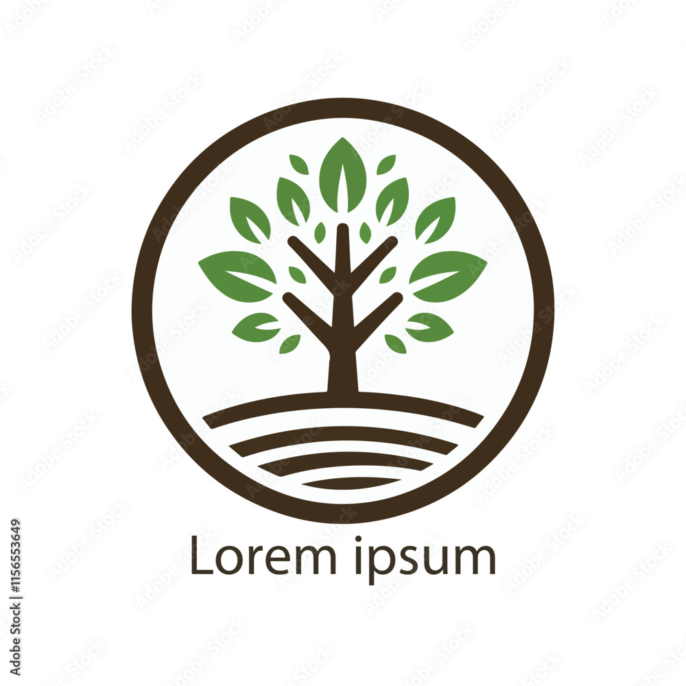 Obraz premium natural tree icon vector