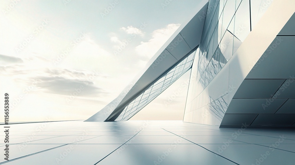 High Rise Office Building Exterior with Modern Architectural Design High Rise Office Building Exterior with Modern Architectural Design