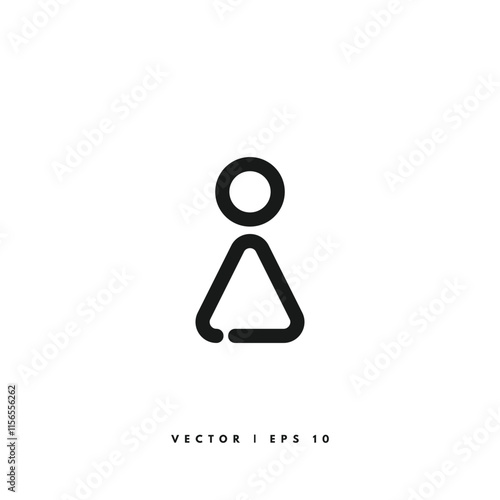 User Avatar Icon. Editable Stroke