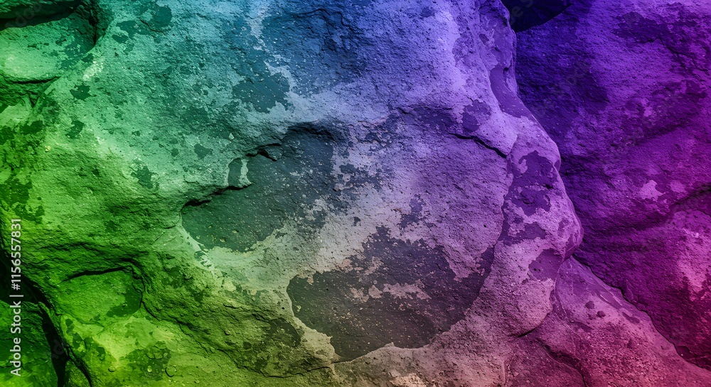 Naklejka premium Abstract colorful texture. Multicolor green blue purple pink background. Toned rock texture. Beautiful background with copy space for text, design.