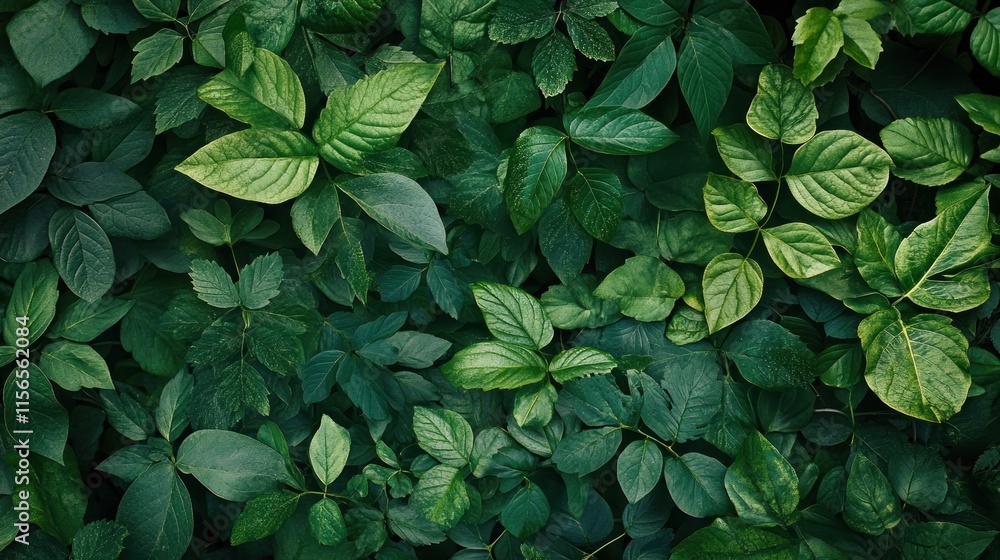 Lush green foliage background texture. Lush green foliage background texture.