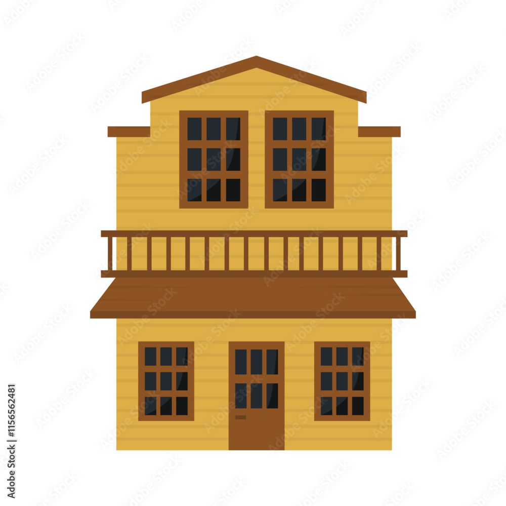 Wild West Building Vector Illustration - 03 Wild West Building Vector Illustration - 03