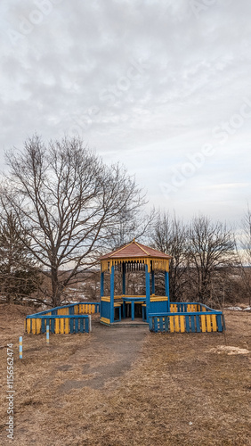 Wallpaper Mural early spring, bare trees after winter Torontodigital.ca