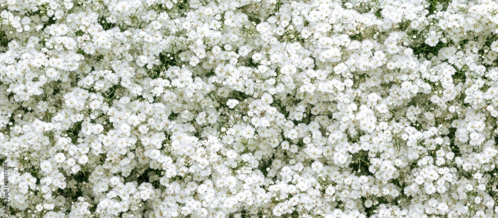 Delicate white gypsophila flowers in full bloom creating a soft garden backdrop with ample space for text and creative design elements. Delicate white gypsophila flowers in full bloom creating a soft garden backdrop with ample space for text and creative design elements.