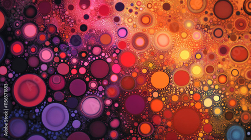 Wine of the particles. The wine consists of small circles and dots. Vector illustration.