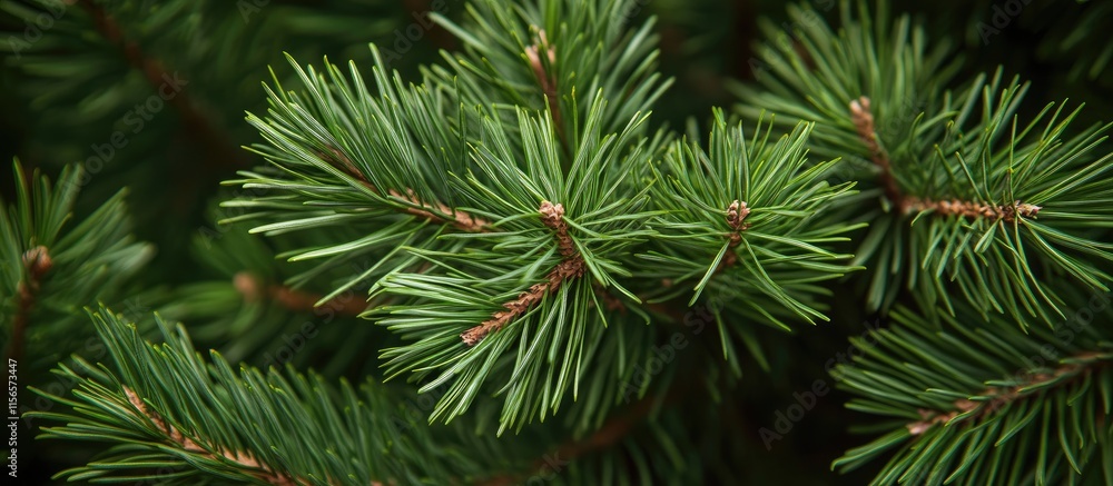 Freshly Cut Pine Branches with Lush Green Needles and Natural Background Ideal for Seasonal and Holiday-Themed Designs Freshly Cut Pine Branches with Lush Green Needles and Natural Background Ideal for Seasonal and Holiday-Themed Designs