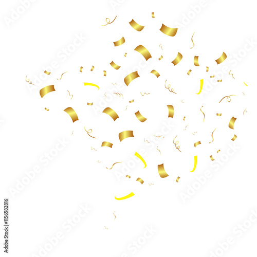 Wallpaper Mural Flying Golden Confeti Torontodigital.ca